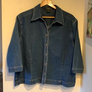 Eddie Bauer lightweight denim jacket size XXL